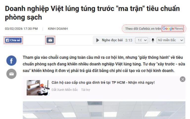 Doanh nghiệp Việt lúng túng trước "ma trận" tiêu chuẩn phòng sạch